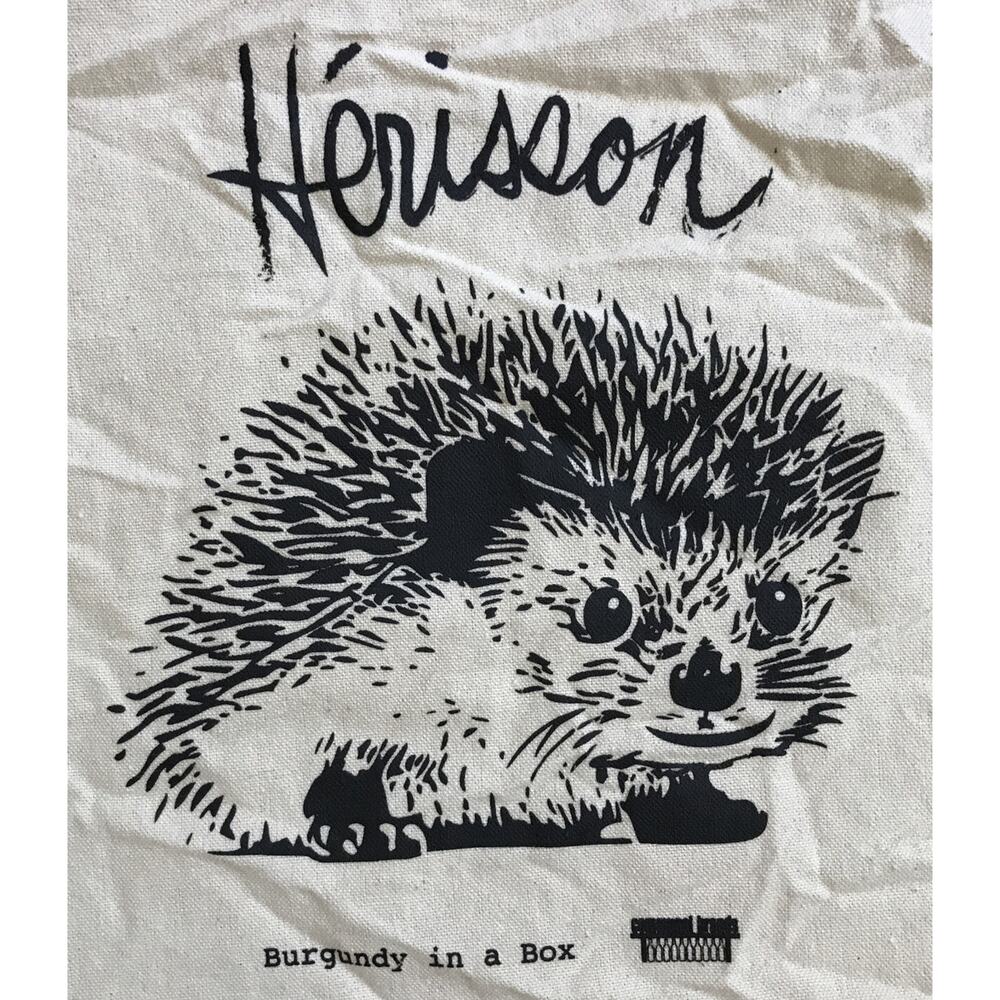 Herisson Burgundy In A Box Bourgogne Vin Rouge Porcupine Hedgehog Tote Bag